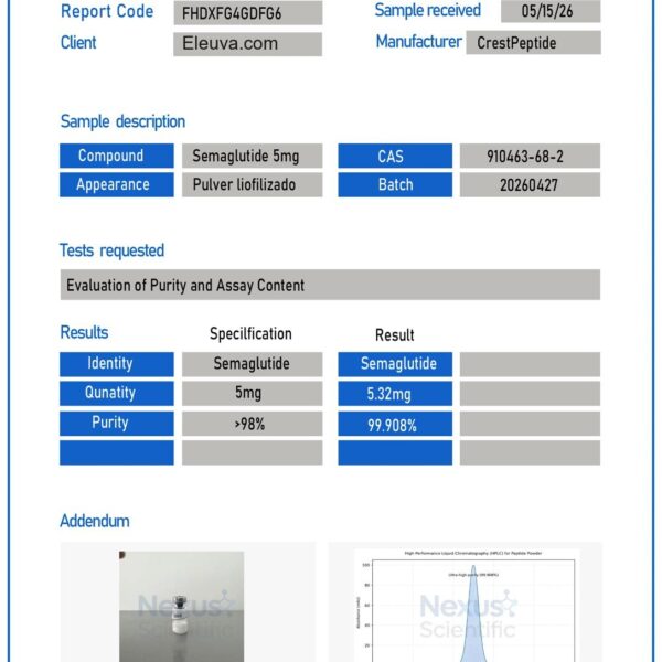 E-S1 10mg — Certificate of Analysis (E-S1 5mg)